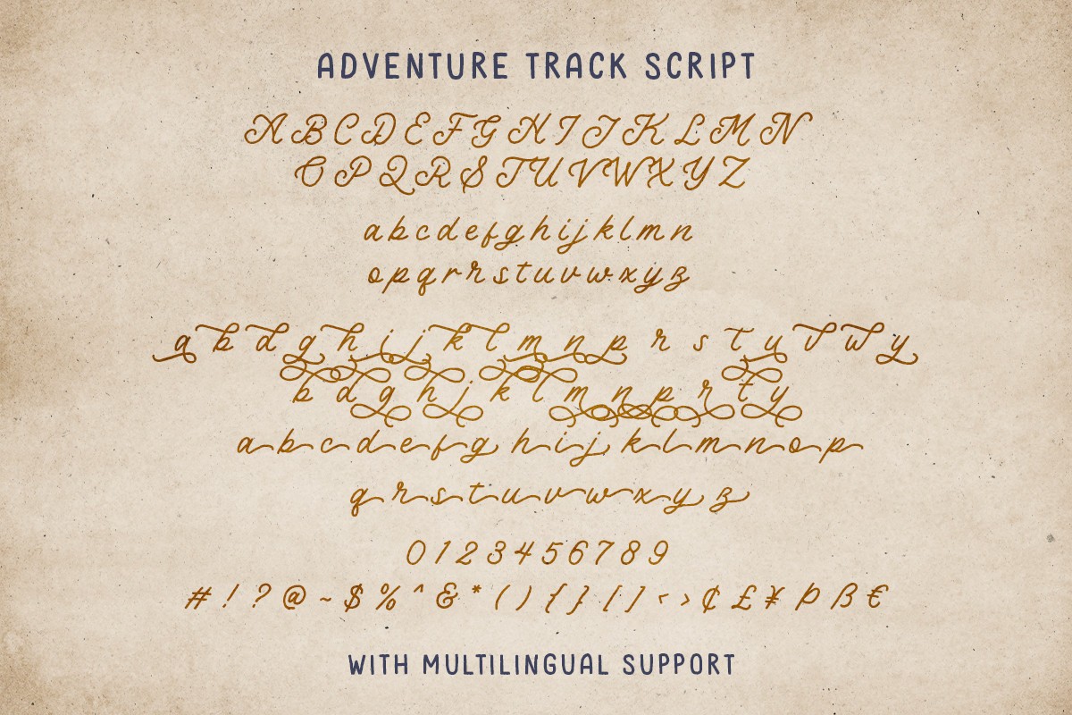 Adventure Track Font preview 9
