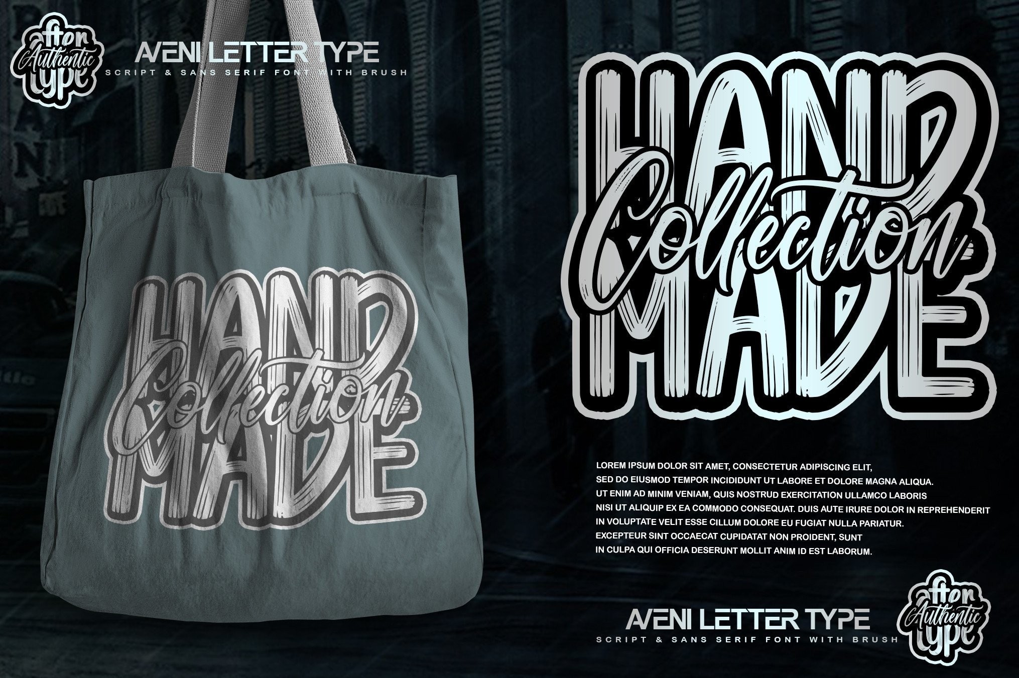 Authentic After Type Font preview 9