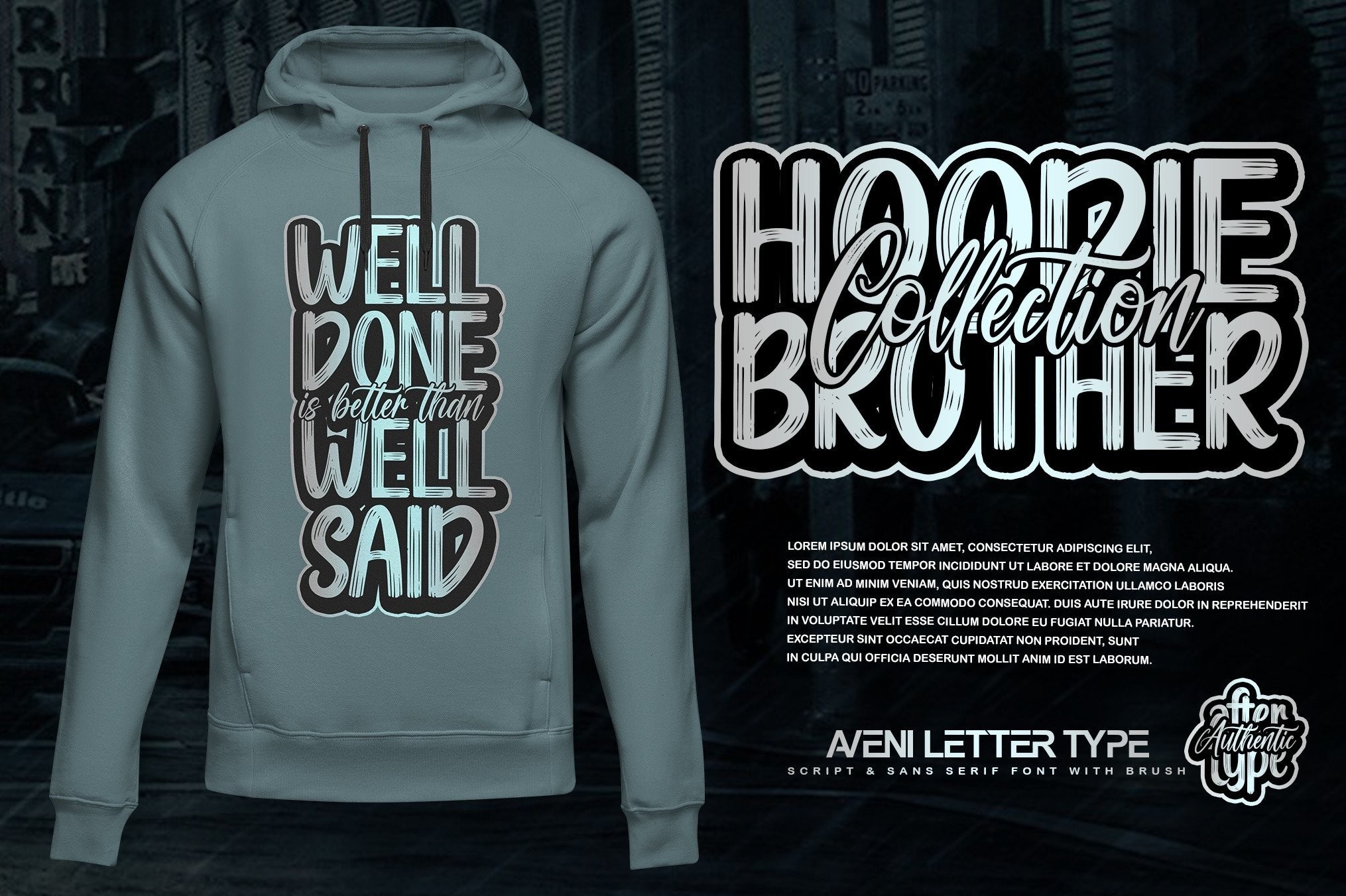 Authentic After Type Font preview 7