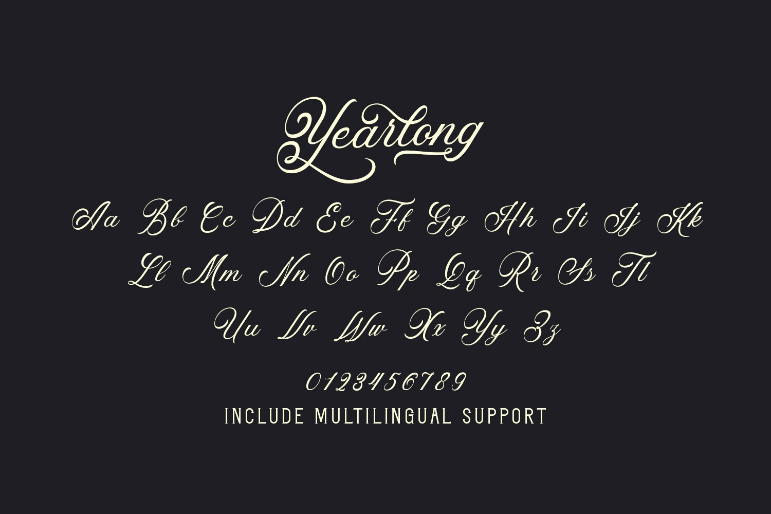 Yearlong Font preview 10