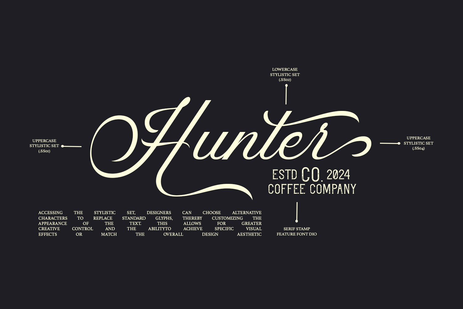 Yearlong Font preview 2