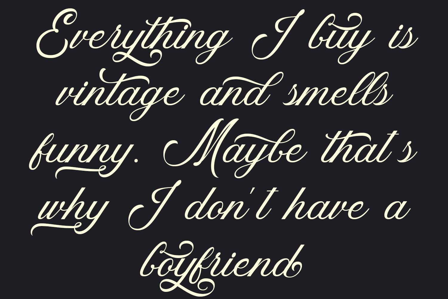 Yearlong Font preview 7