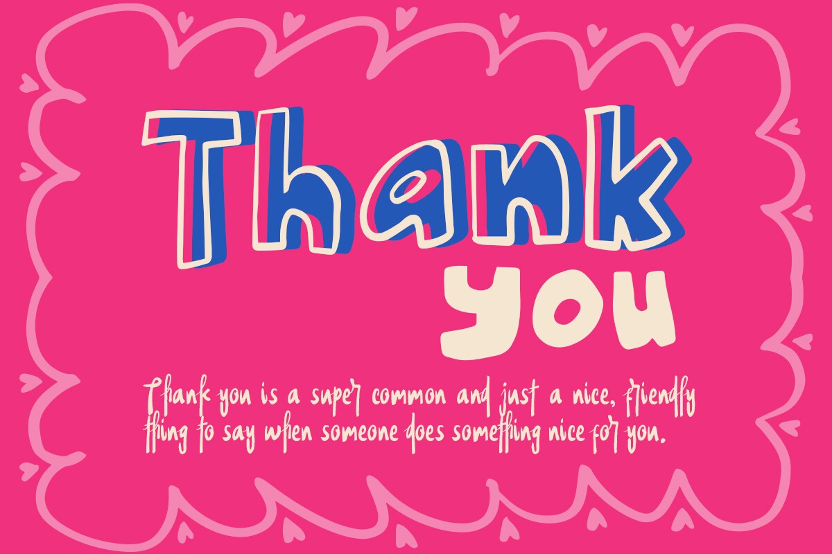 Spoken Chatter Font preview 10