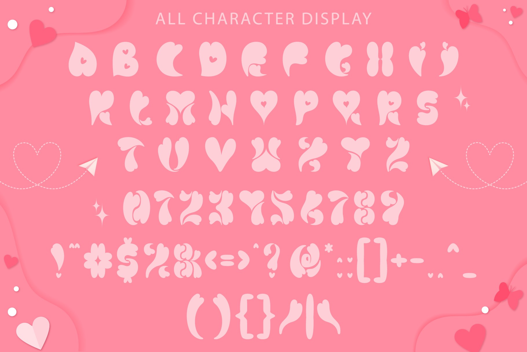 Valentine Heart Font preview 8