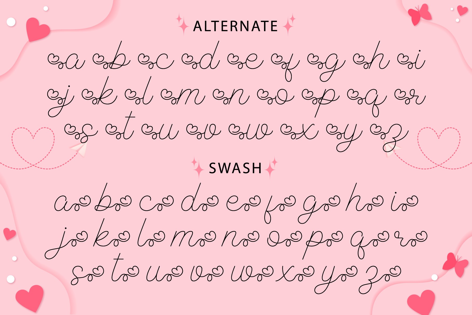 Valentine Heart Font preview 7