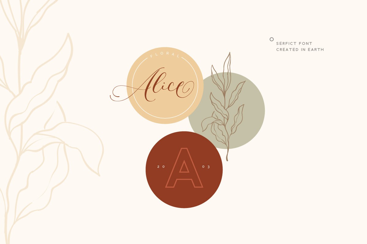 Serfict Font preview 2
