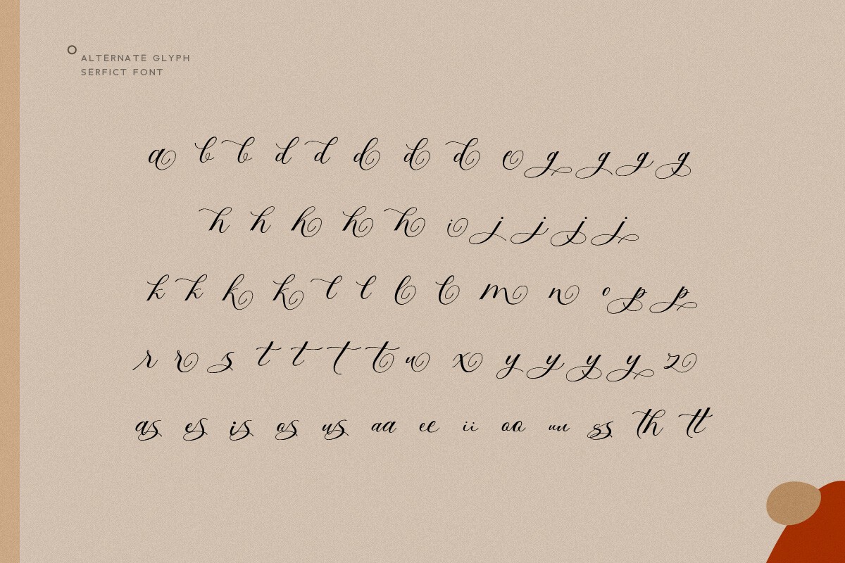 Serfict Font preview 8
