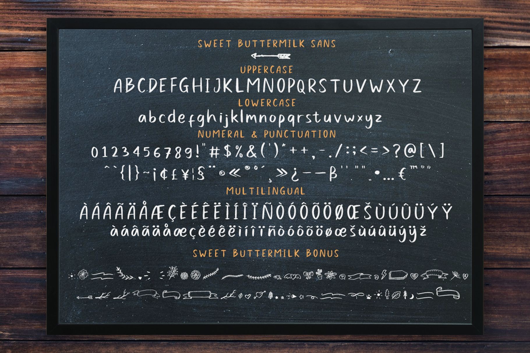 Sweet Buttermilk Duo Font preview 9