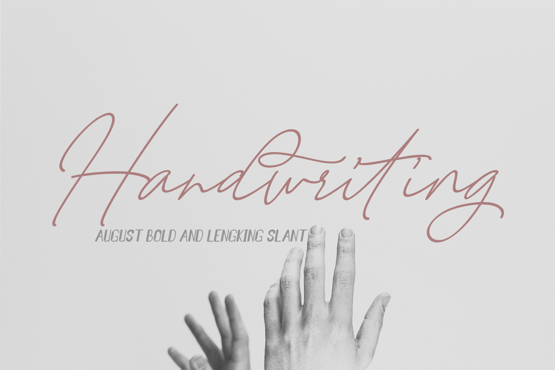 August Lengking Duo Font preview 2