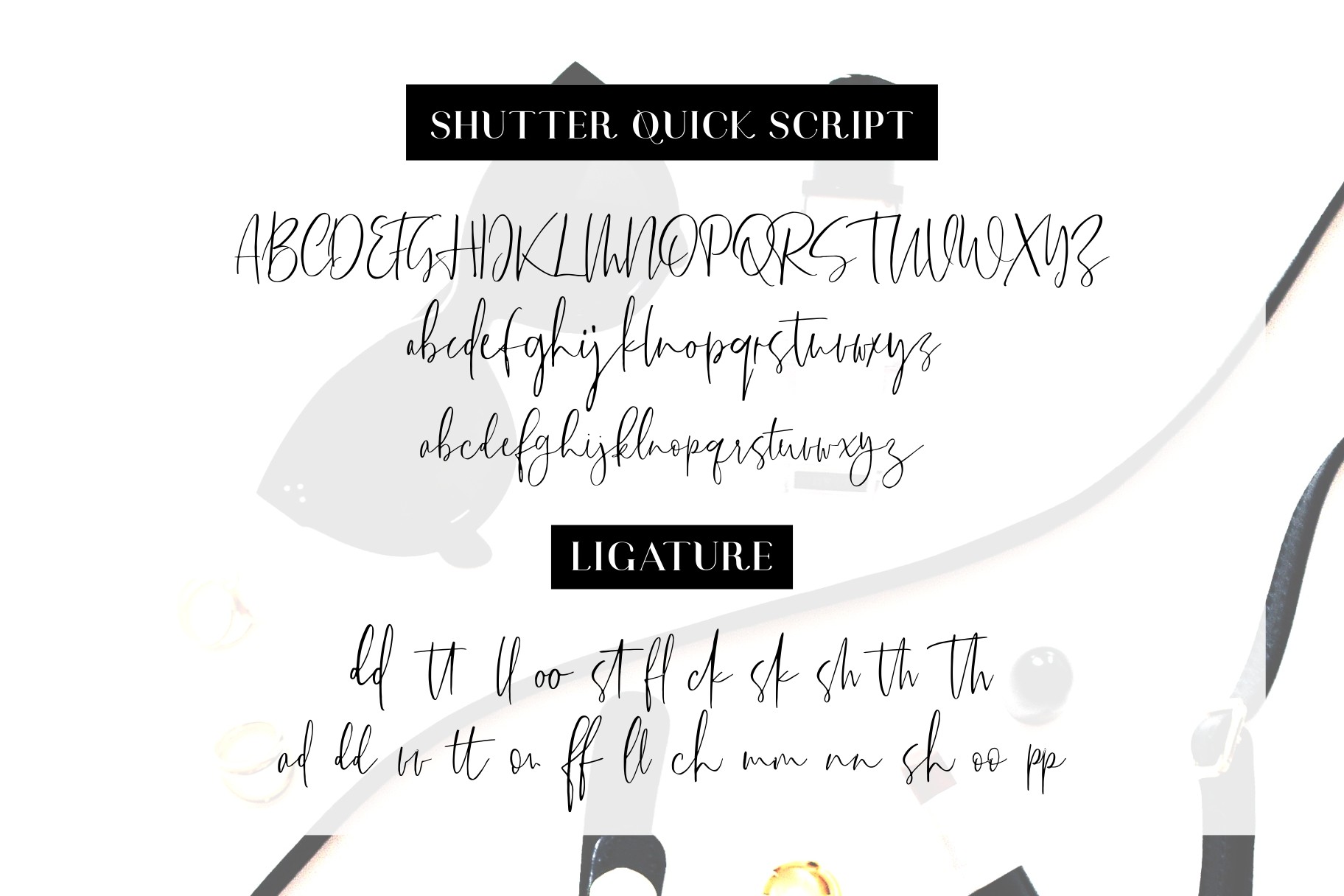 Shutter Quick Font preview 11