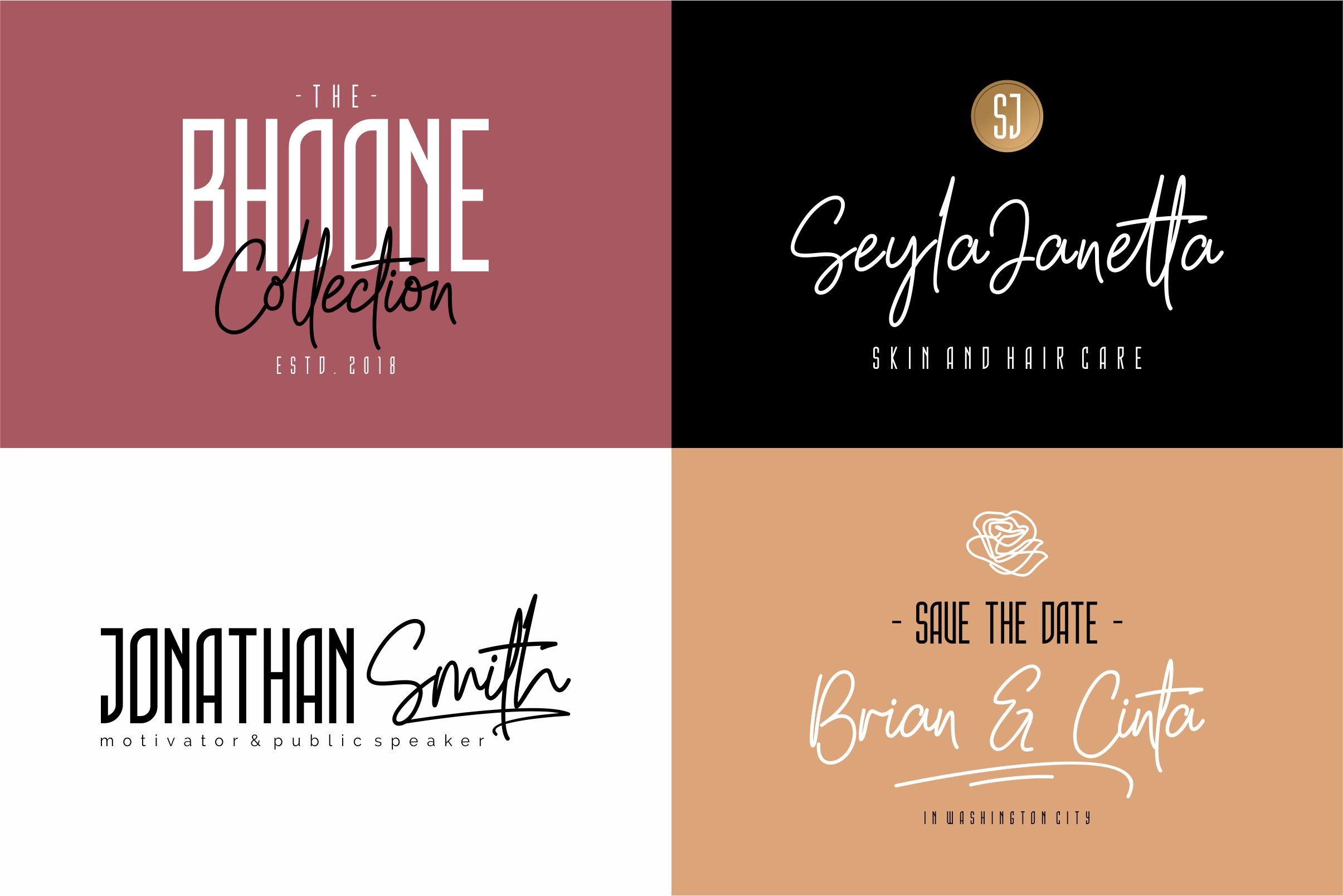 Summer South Duo Font preview 3