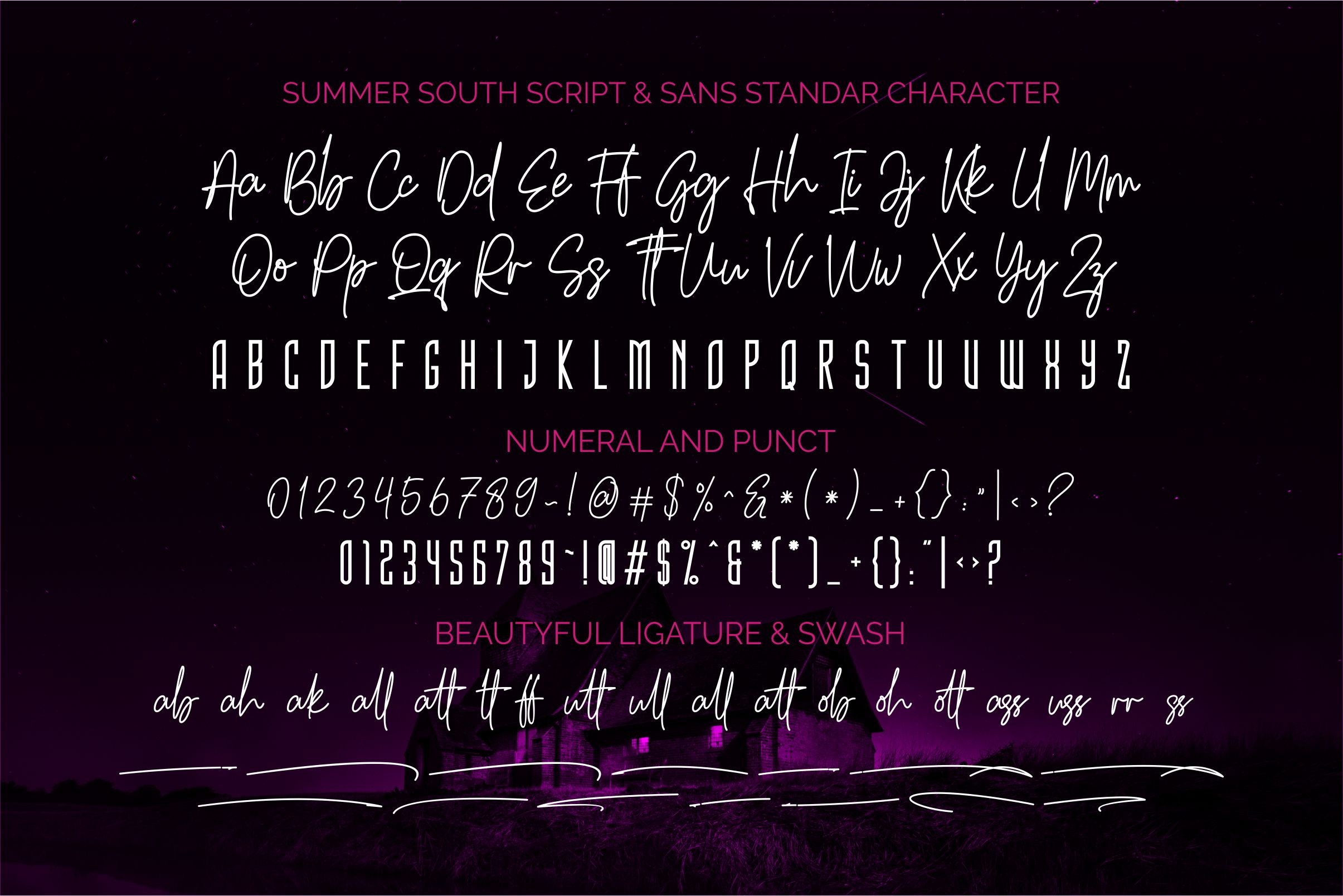 Summer South Duo Font preview 8