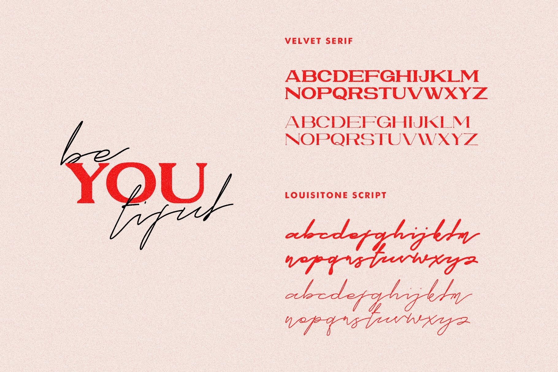 Velvet Lousitone Duo Font preview 5
