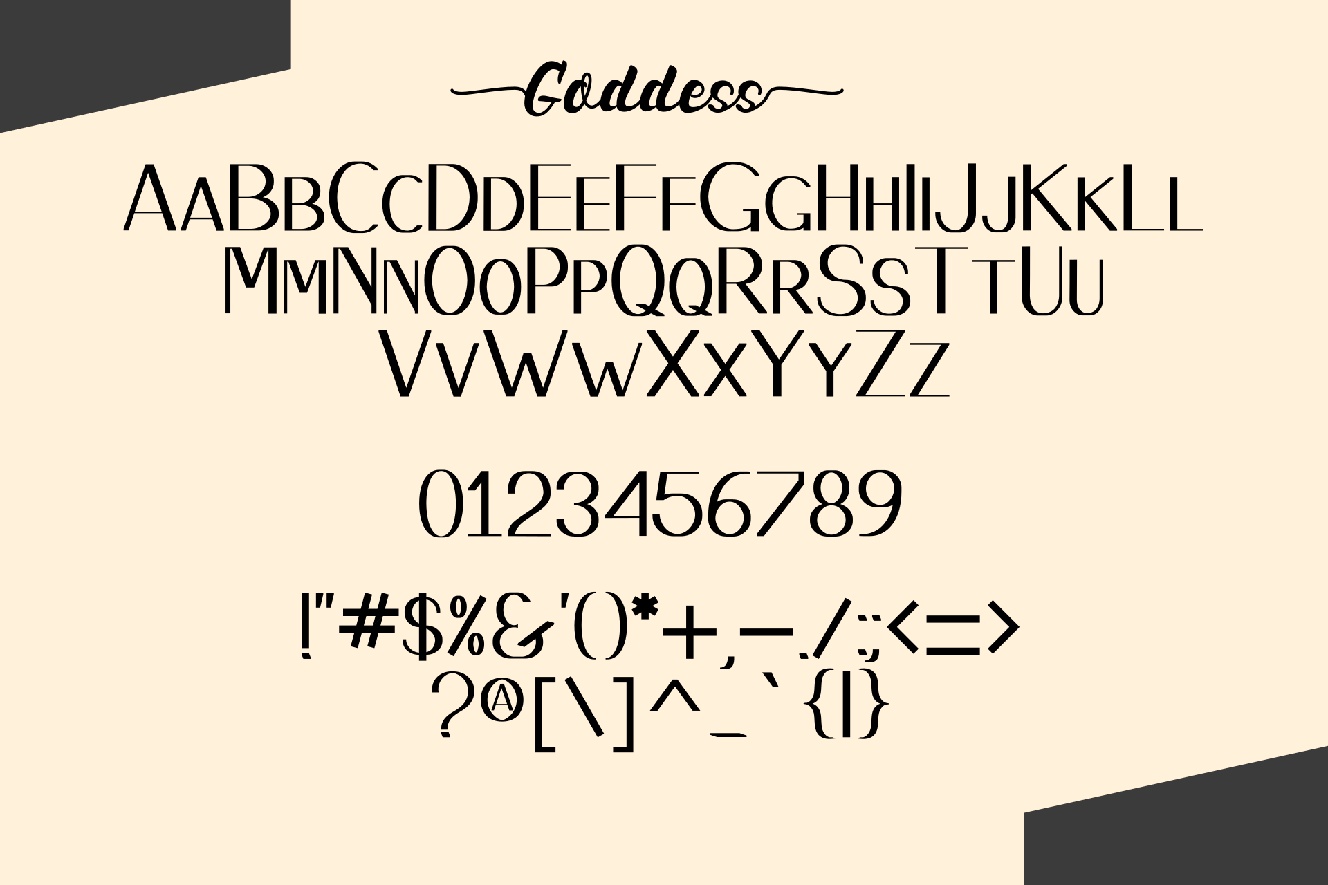 Valkyrian Goddess Duo Font preview 10