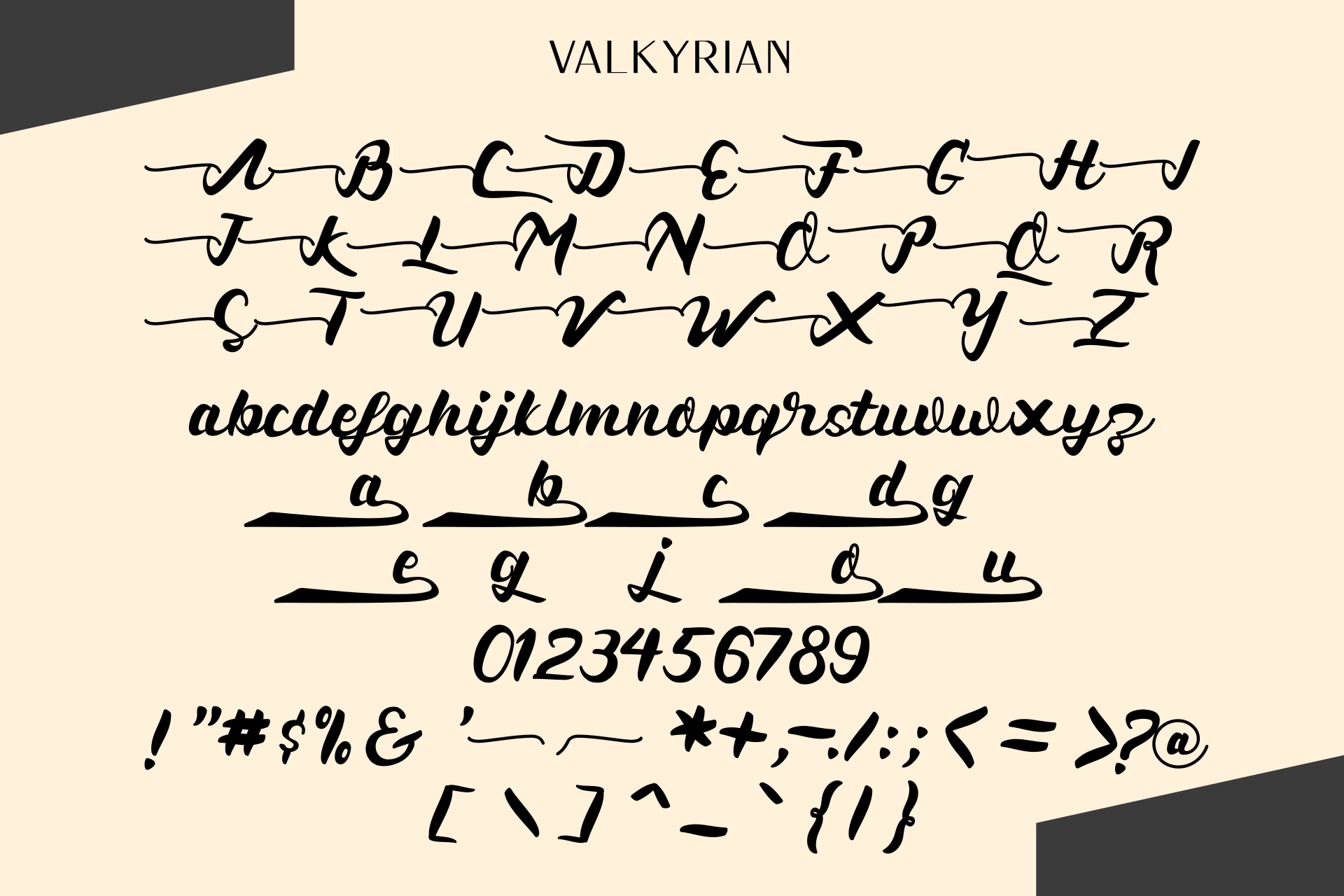 Valkyrian Goddess Duo Font preview 11
