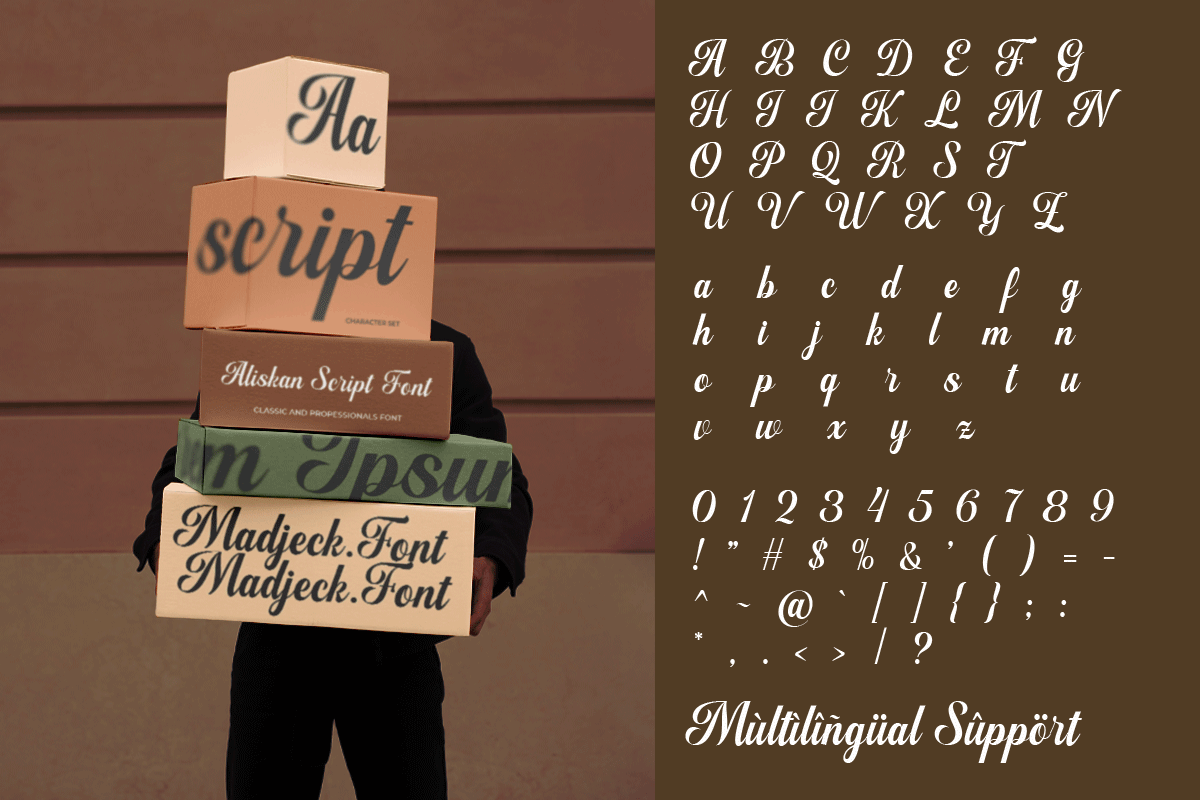 Aliskan Font preview 9