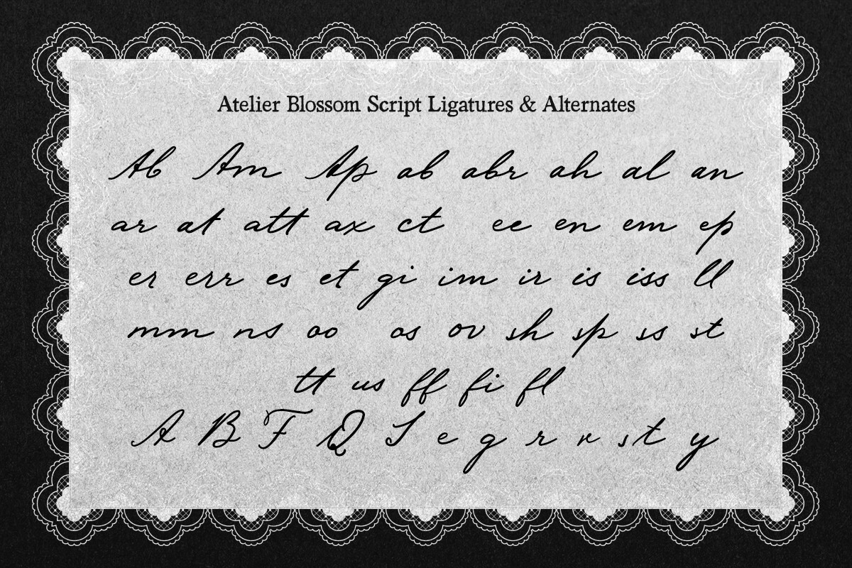 Atelier Blossom Font preview 14