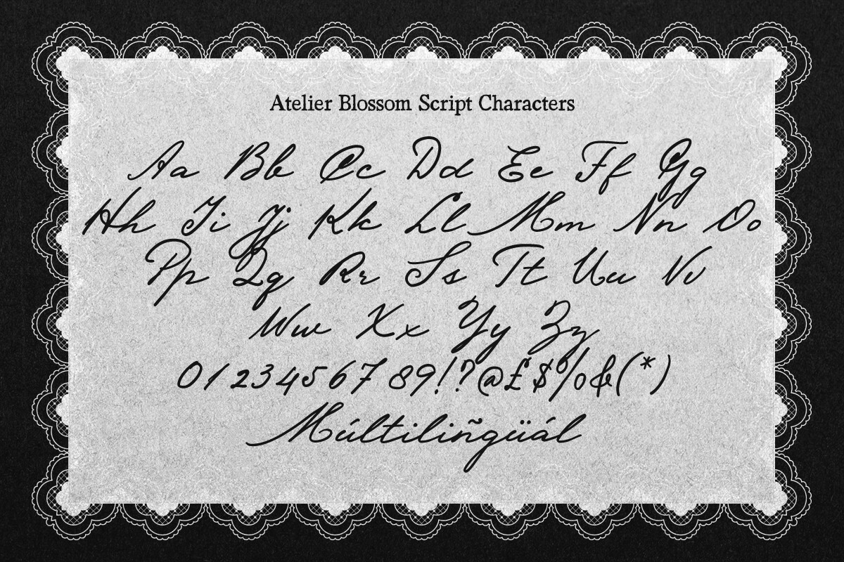 Atelier Blossom Font preview 13