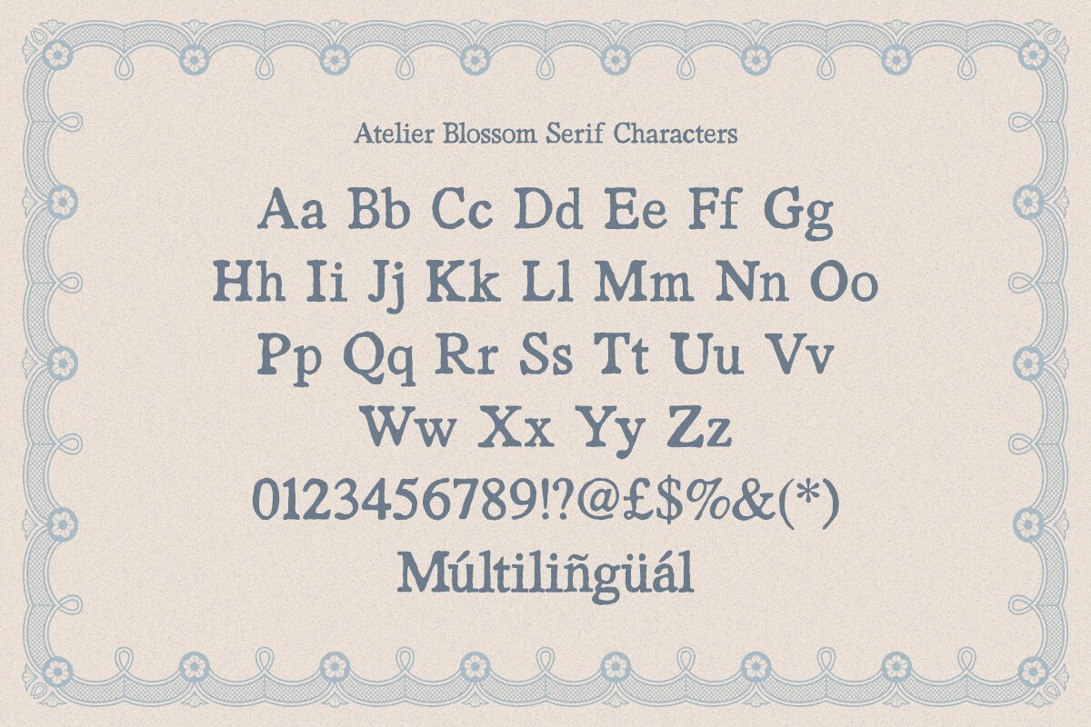 Atelier Blossom Font preview 12