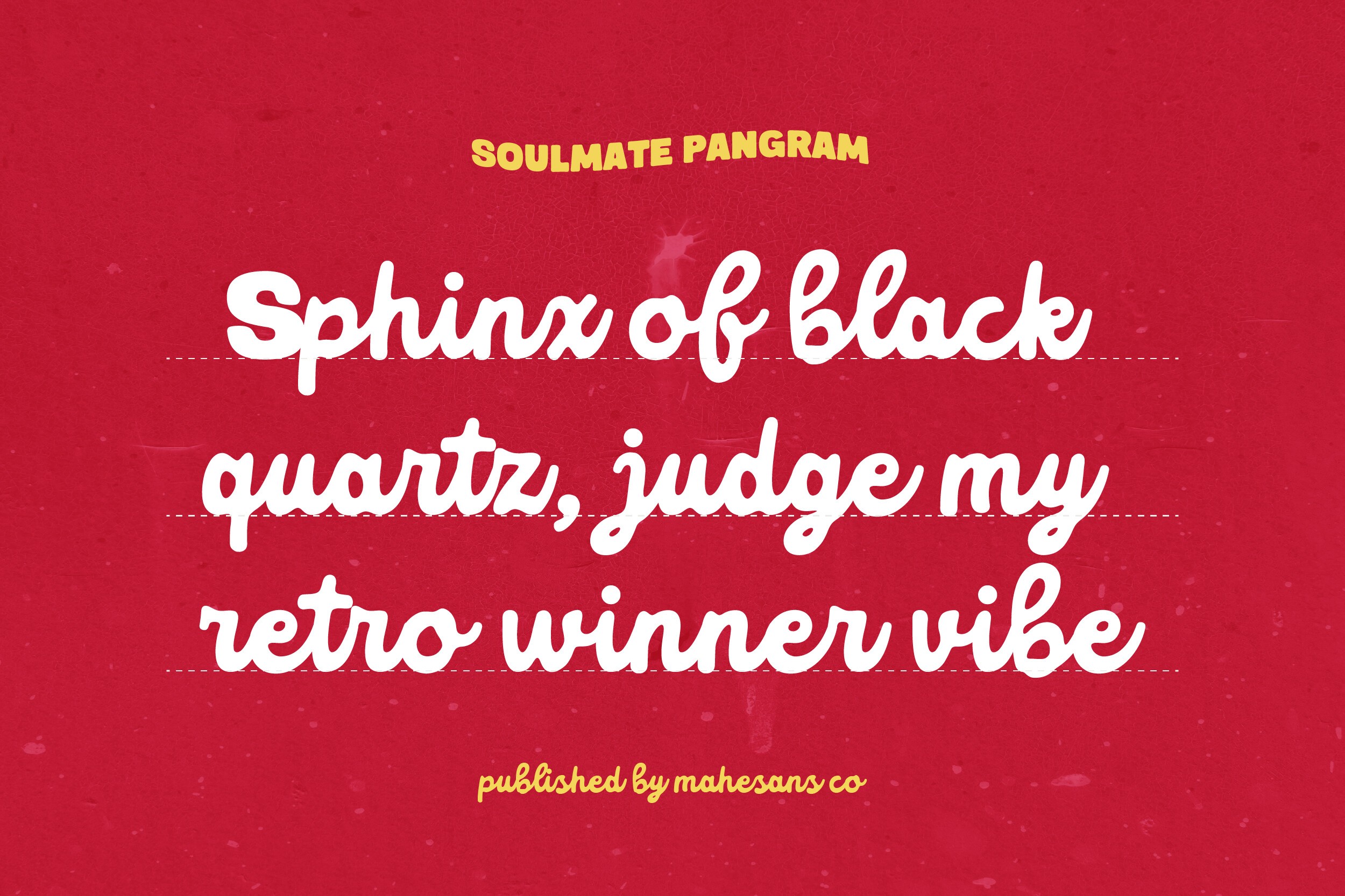 Soulmate Mode Font preview 7