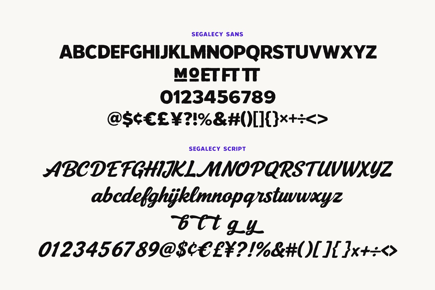 Segalecy Font preview 6